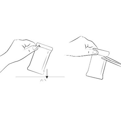 Tap-and-open-packet (A Drawing Of A Hand Holding A Bag Ai Generated Content May Be Incorrect.)